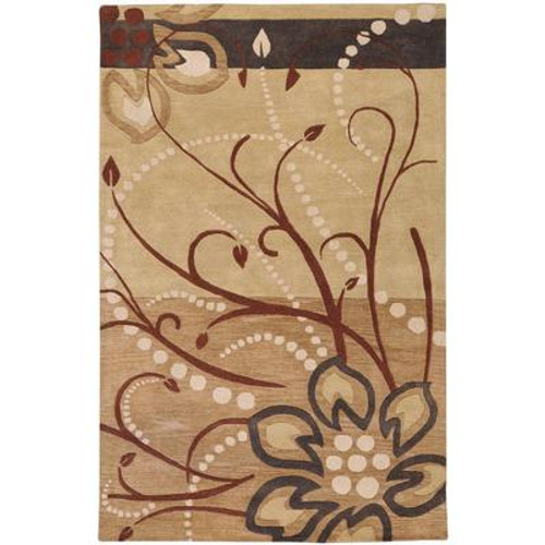 Amador Tan Wool 7 Ft. 6 In x 9 Ft. 6 In. Area Rug