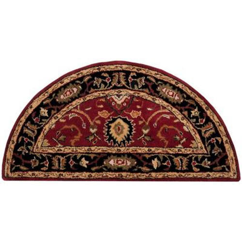 Calistoga Red Wool Hearth Accent Rug - 2 Ft. x 4 Ft. Area Rug