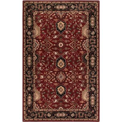 Calistoga Red Wool  - 9 Ft. x 12 Ft. Area Rug
