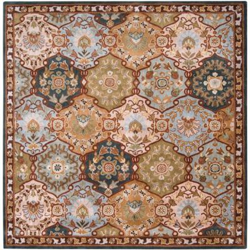 Camarillo Blue Wool Square  - 9 Ft. 9 In. Area Rug