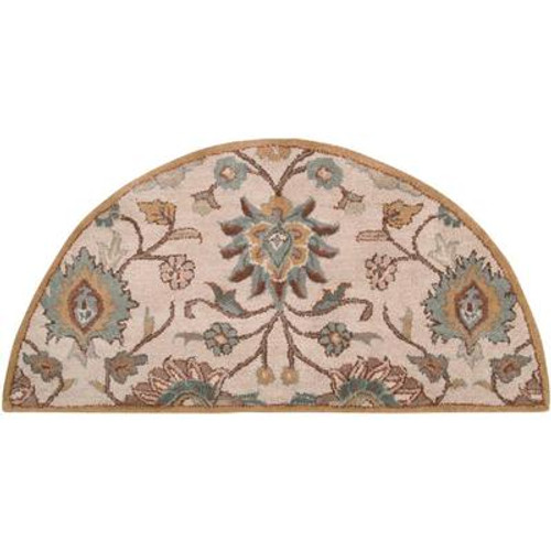 Brentwood Beige Wool Hearth Accent Rug - 2 Ft. x 4 Ft. Area Rug