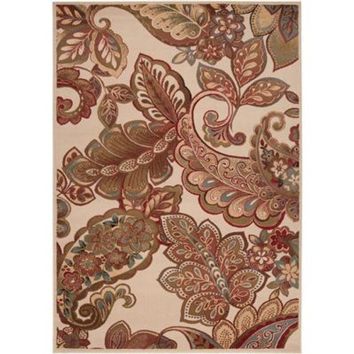 Burnaby Tea Leaves Polypropylene  - 10 Ft. x 13 Ft. Area Rug