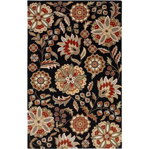 Anderson Black Wool 9 Ft. x 12 Ft. Area Rug