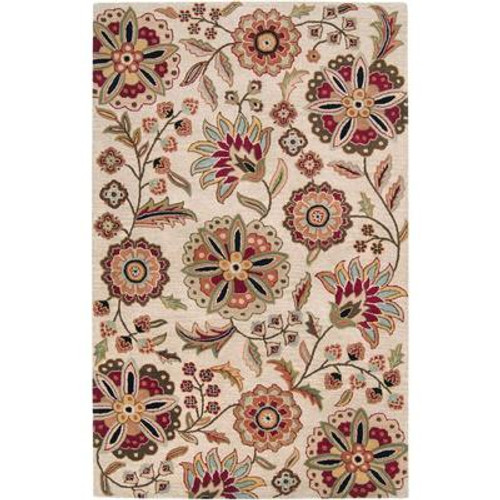 Antioch Ivory Wool 10 Ft. x 14 Ft. Area Rug