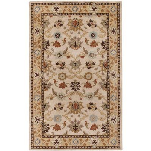 Brea Beige Wool  - 6 Ft. x 9 Ft. Area Rug