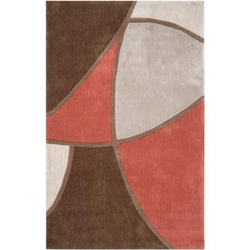 Kilstett Brown Polyester 5 Ft. x 8 Ft. Area Rug