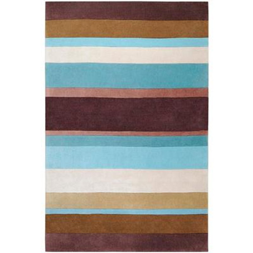 Maclas Chocolate Polyester 5 Ft. x 8 Ft. Area Rug