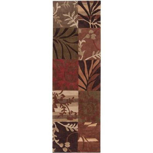Habas Avocado Polyester Runner - 2 Ft. 6 In. x 8 Ft. Area Rug