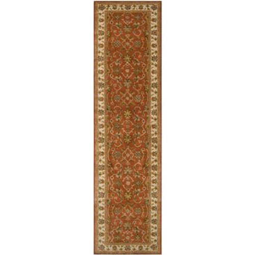 Paillet Terracotta Wool  - 3 Ft. x 12 Ft. Area Rug