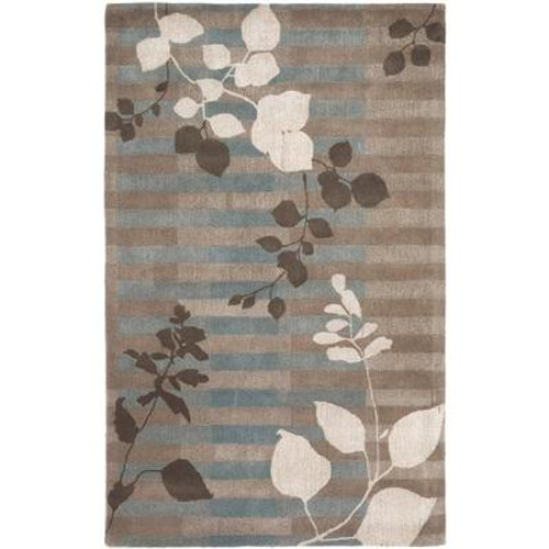 Nelson Gray New Zealand Wool  - 8 Ft. x 11 Ft. Area Rug