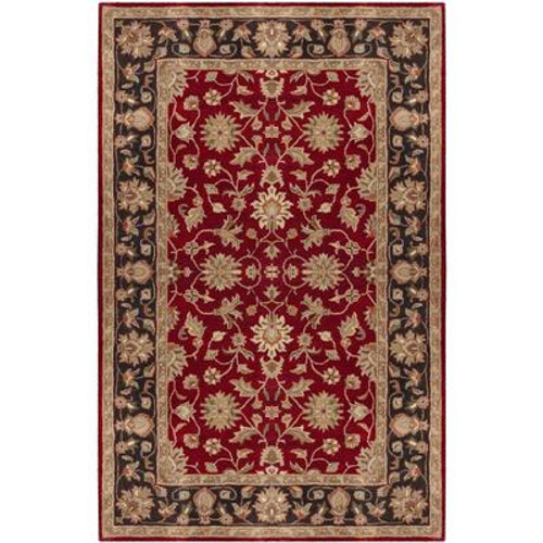 Palinges Burgundy Wool  - 12 Ft. x 15 Ft. Area Rug