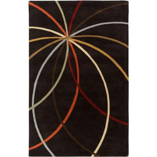 Sadirac Chocolate Wool 4 Ft. x 6 Ft. Area Rug