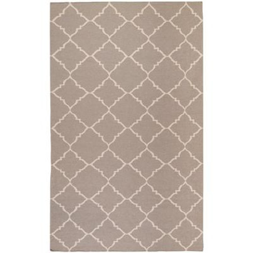 Saignon Gray Wool  - 3 Ft. 6 In. x 5 Ft. 6 In. Area Rug