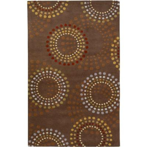 Rantigny Chocolate Wool 10 Feet x 14 Feet Area Rug