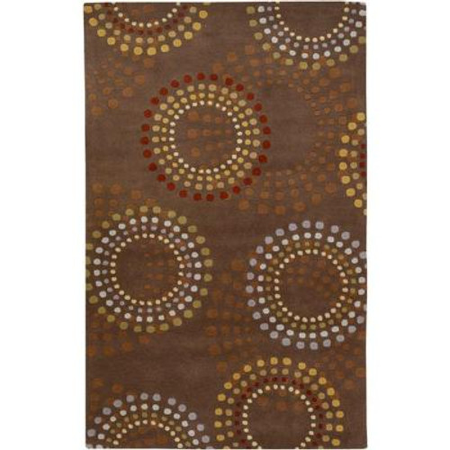 Rantigny Chocolate Wool 7 Ft. 6 In x 9 Ft. 6 In. Area Rug