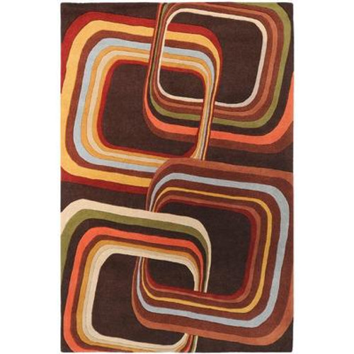 Rai Chocolate Wool 12 Feet x 15 Feet Area Rug