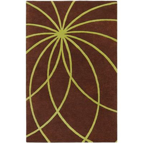 Randan Chocolate Wool 7 Ft. 6 In x 9 Ft. 6 In. Area Rug