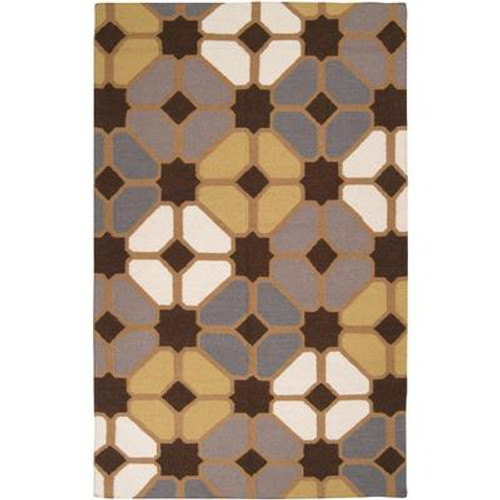 Taden Chocolate Wool  - 3 Ft. 6 In. x 5 Ft. 6 In. Area Rug