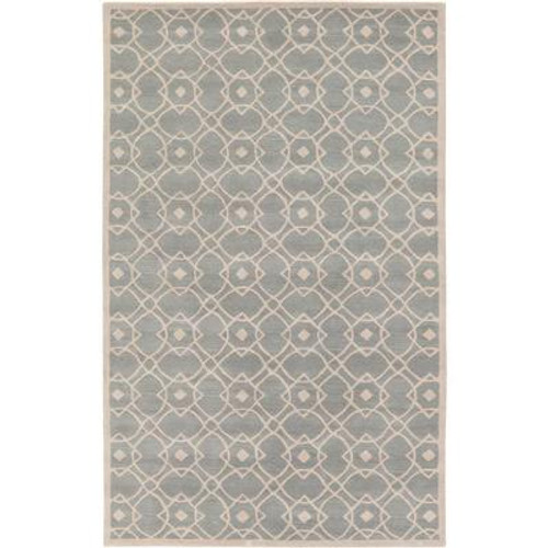 Taintrux Seafoam New Zealand Wool  - 8 Ft. x 11 Ft. Area Rug