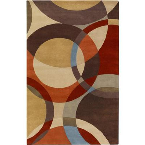 Sablet Chocolate Wool 10 Feet x 14 Feet Area Rug