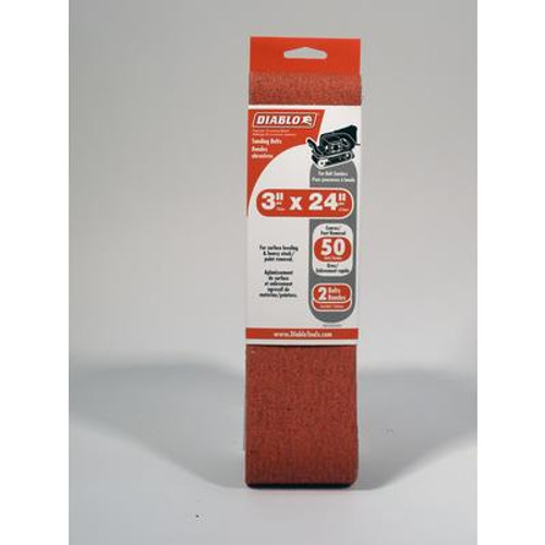 Diablo Premium Sanding Belt 3x24 Inch 50 Grit