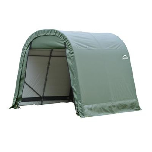 Green Cover Round Style Shelter - 11 Feet x 8 Feet x 10 Feet