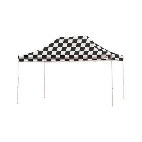 Pro Pop-Up Canopy; 10 x 15; Straight Leg; Checkered Flag Cover with Storage Bag