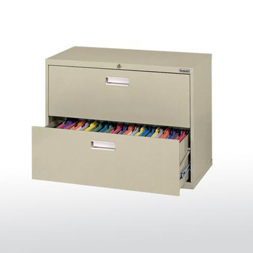 600 Series 2 Drawer Lateral File Putty Color