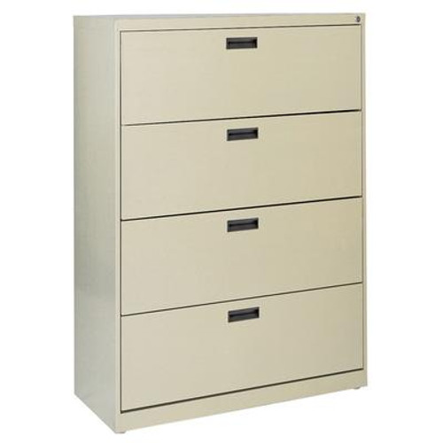 400 Series 4 Drawer Lateral File Putty Color
