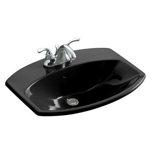 Cimarron Self-Rimming Lavatory in Black Black