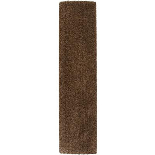 Hanford Shag Bld Brown 2 Feet 7 Inch x 7 Feet 10 Inch Runner