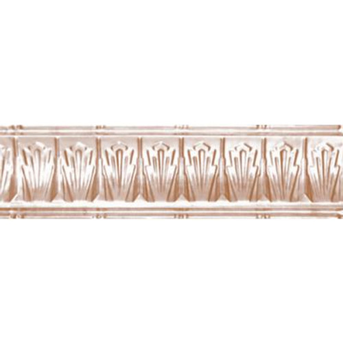 Copper Plated Steel Cornice 2.5  Inches  Projection x 2.5  Inches  Deep x 4 Feet Long