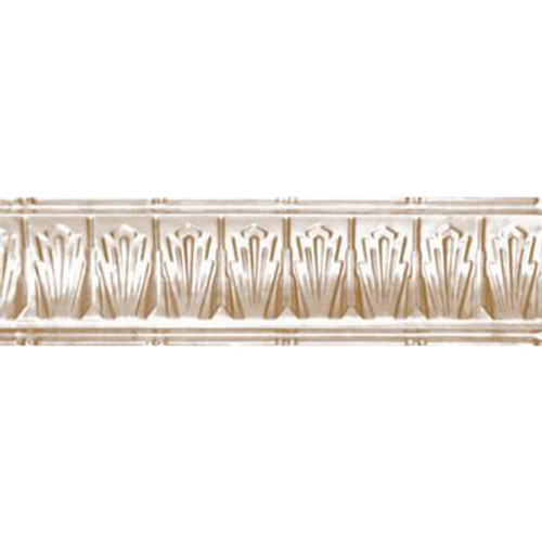 Brass Plated Steel Cornice 2.5  Inches  Projection x 2.5  Inches  Deep x 4 Feet Long