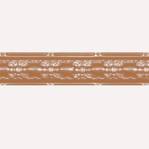 Copper Plated Steel Cornice 4  Inches  x 4 Feet Long