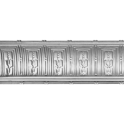 Lacquer Finish Steel Cornice 8-3/4  Inches  Projection x 8-3/4  Inches  Deep x 4 Feet Long