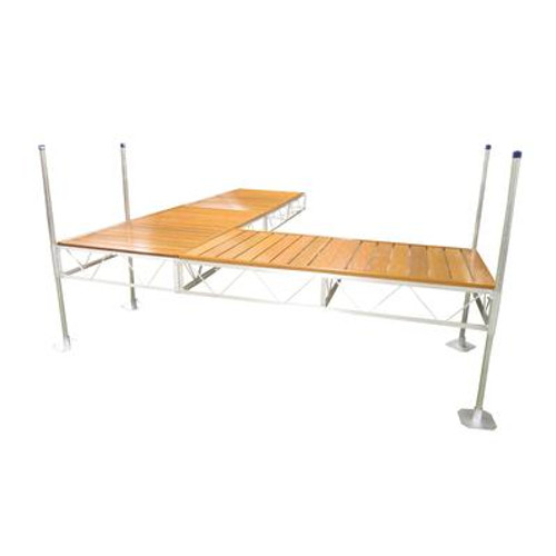 24 Feet  Lateral Dock w/Aluminum Wood Grain Decking