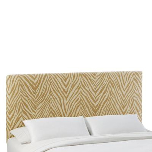 California King Slipcover Headboard in Sudan Camel