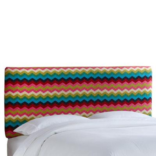 King Slipcover Headboard in Panama Wave Desert Flower