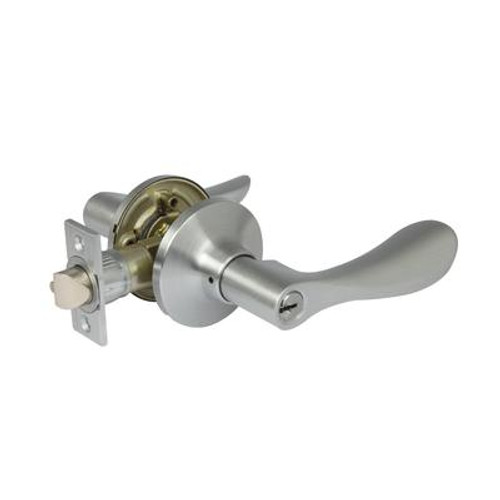 Avalanche Door Lever Entry Satin Nickel