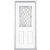 34 In. x 80 In. x 4 9/16 In. Halifax Nickel Half Lite Left Hand Entry Door with Brickmould