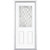 32 In. x 80 In. x 4 9/16 In. Halifax Nickel Half Lite Right Hand Entry Door with Brickmould