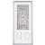 34 In. x 80 In. x 6 9/16 In. Elmhurst Antique Black 3/4 Lite Right Hand Entry Door with Brickmould
