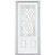 32 In. x 80 In. x 6 9/16 In. Halifax Nickel 3/4 Lite Right Hand Entry Door with Brickmould