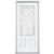 32 In. x 80 In. x 6 9/16 In. Halifax Nickel 3/4 Lite Right Hand Entry Door with Brickmould