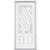 36 In. x 80 In. x 4 9/16 In. Halifax Nickel 3/4 Lite Left Hand Entry Door with Brickmould