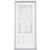 36 In. x 80 In. x 4 9/16 In. Halifax Nickel 3/4 Lite Left Hand Entry Door with Brickmould