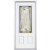 32 In. x 80 In. x 6 9/16 In. Providence Brass 3/4 Lite Right Hand Entry Door with Brickmould