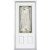 32 In. x 80 In. x 6 9/16 In. Providence Brass 3/4 Lite Left Hand Entry Door with Brickmould