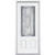 34 In. x 80 In. x 6 9/16 In. Providence Nickel 3/4 Lite Left Hand Entry Door with Brickmould