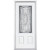 32 In. x 80 In. x 6 9/16 In. Providence Nickel 3/4 Lite Right Hand Entry Door with Brickmould